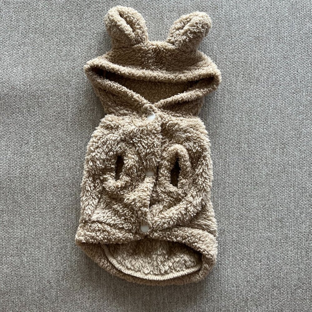 Teddy Bear Dog Sweater with Hood (Bear Ears)